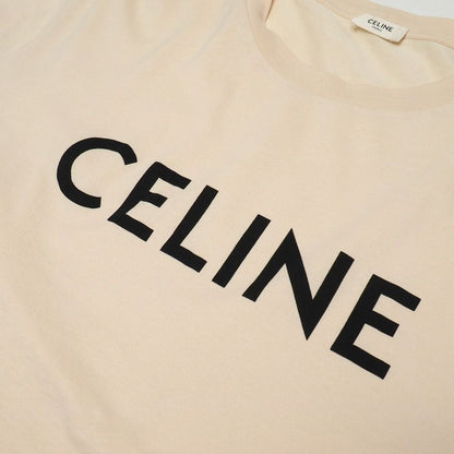 Celine Short Sleeve T-Shirt L Logo Print Cropped — view 5
