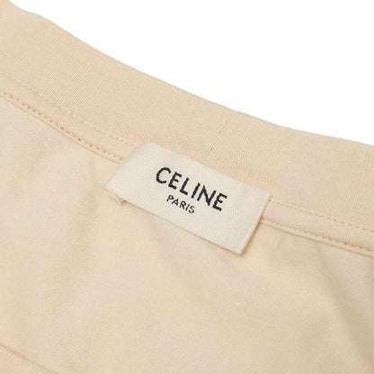 Celine Short Sleeve T-Shirt L Logo Print Cropped — view 6