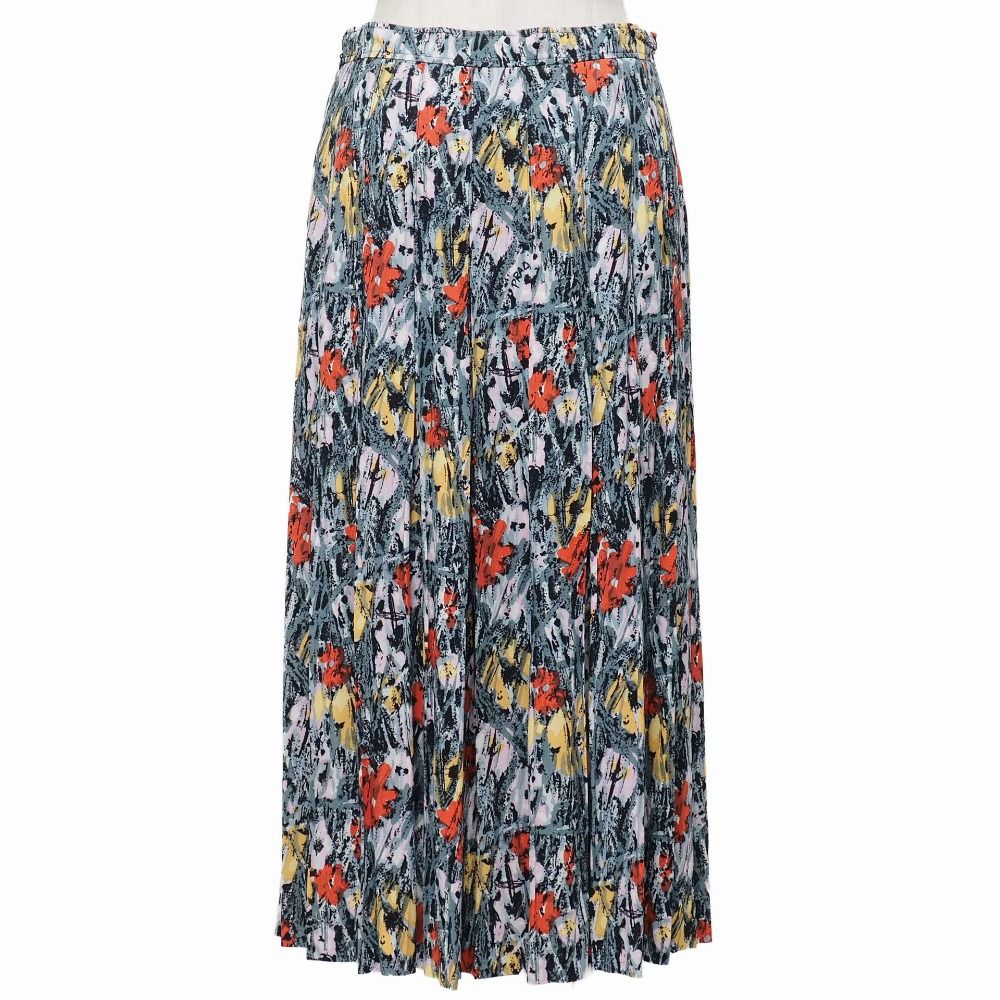 Prada Skirt Flower Print Pleated — view 2
