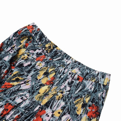 Prada Skirt Flower Print Pleated — view 3