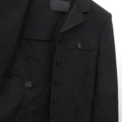 Prada Jacket Blazer Soutien Collar Power Shoulder 40 Black — view 5