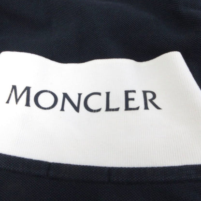 Moncler Polo Shirt Short Sleeve Collar Logo S Navy White — view 7