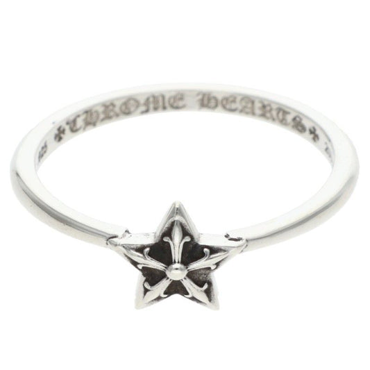 Chrome Hearts Bubblgm Star Bubblegum Silver Ring