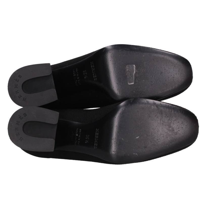 Hermes Volver Leather Trim Knit Short Boots — view 3