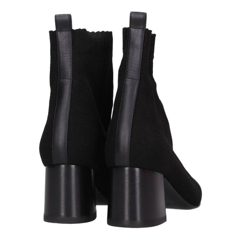 Hermes Volver Leather Trim Knit Short Boots — view 2