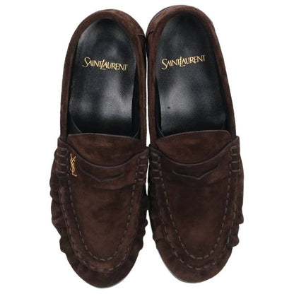 Saint Laurent Paris le Loafers Suede Shoes — view 4