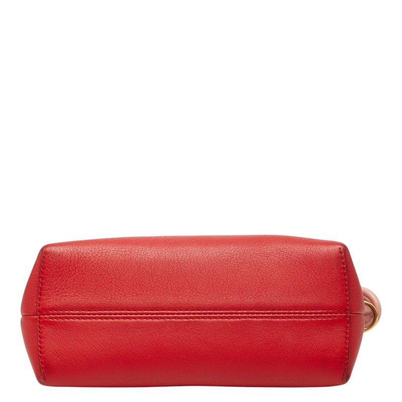 Fendi By The Way Mini 2-Way Shoulder Bag Red Pink Leather — view 3
