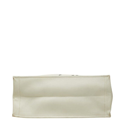 Dior Book Tote Bag White Black Leather — view 3