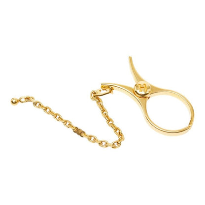 Hermes Phil Glove Holder Gold Plated Gloves — view 2