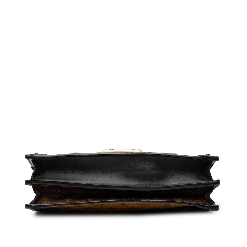 Louis Vuitton Monogram Reverse Trunk Clutch Crossbody Shoulder Bag Brown — view 3