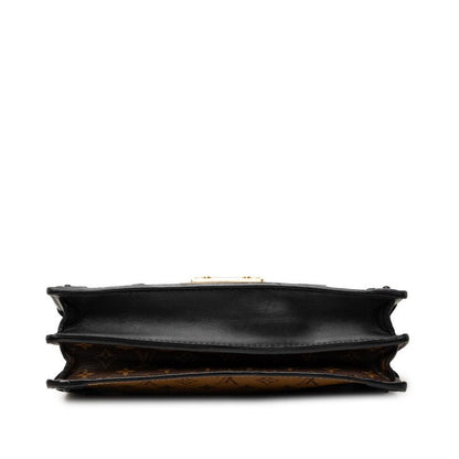 Louis Vuitton Monogram Reverse Trunk Clutch Crossbody Shoulder Bag Brown — view 3