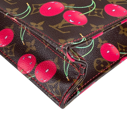 Louis Vuitton Monogram Cherry Sac Plat Handbag Canvas Multicolor — view 7