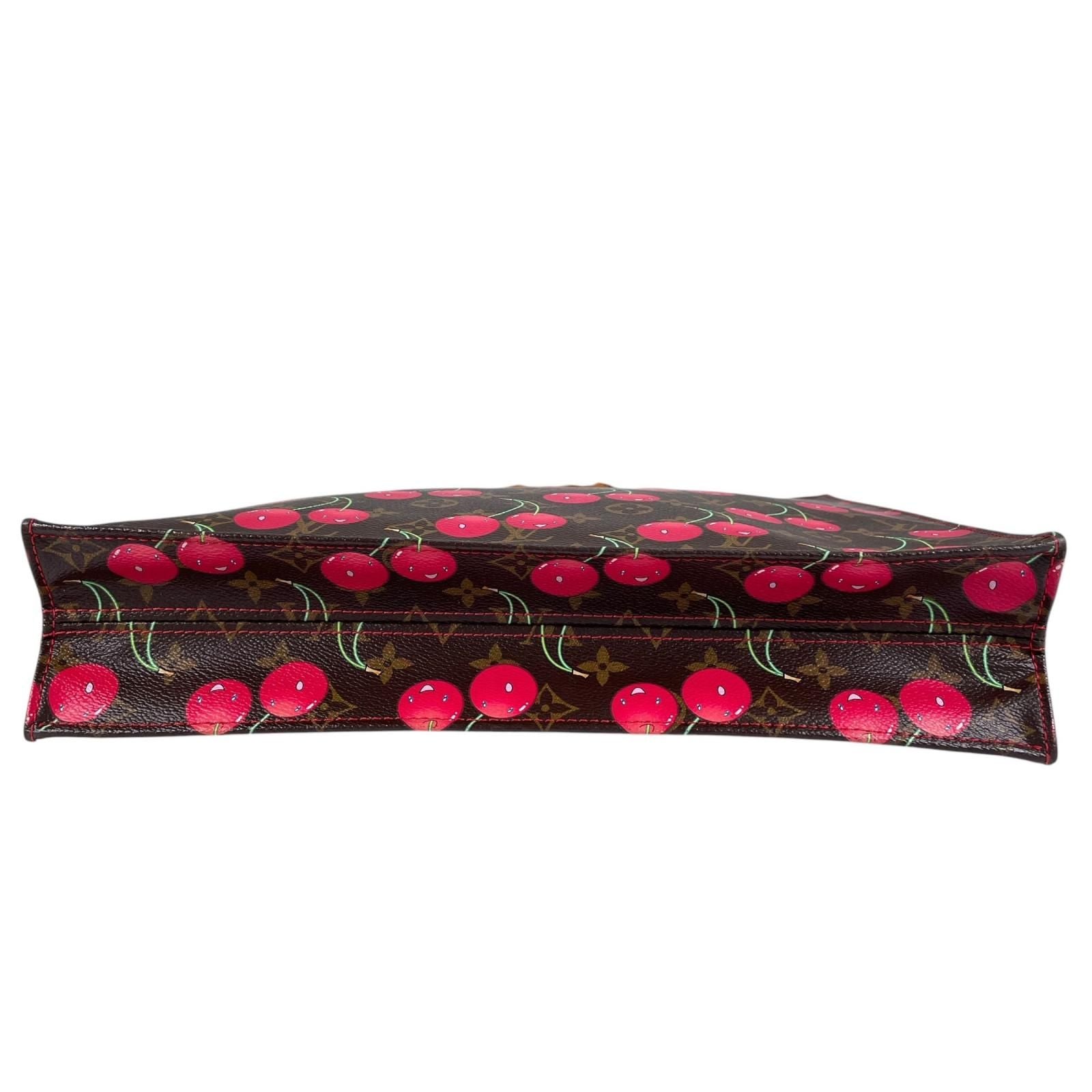 Louis Vuitton Monogram Cherry Sac Plat Handbag Canvas Multicolor — view 4