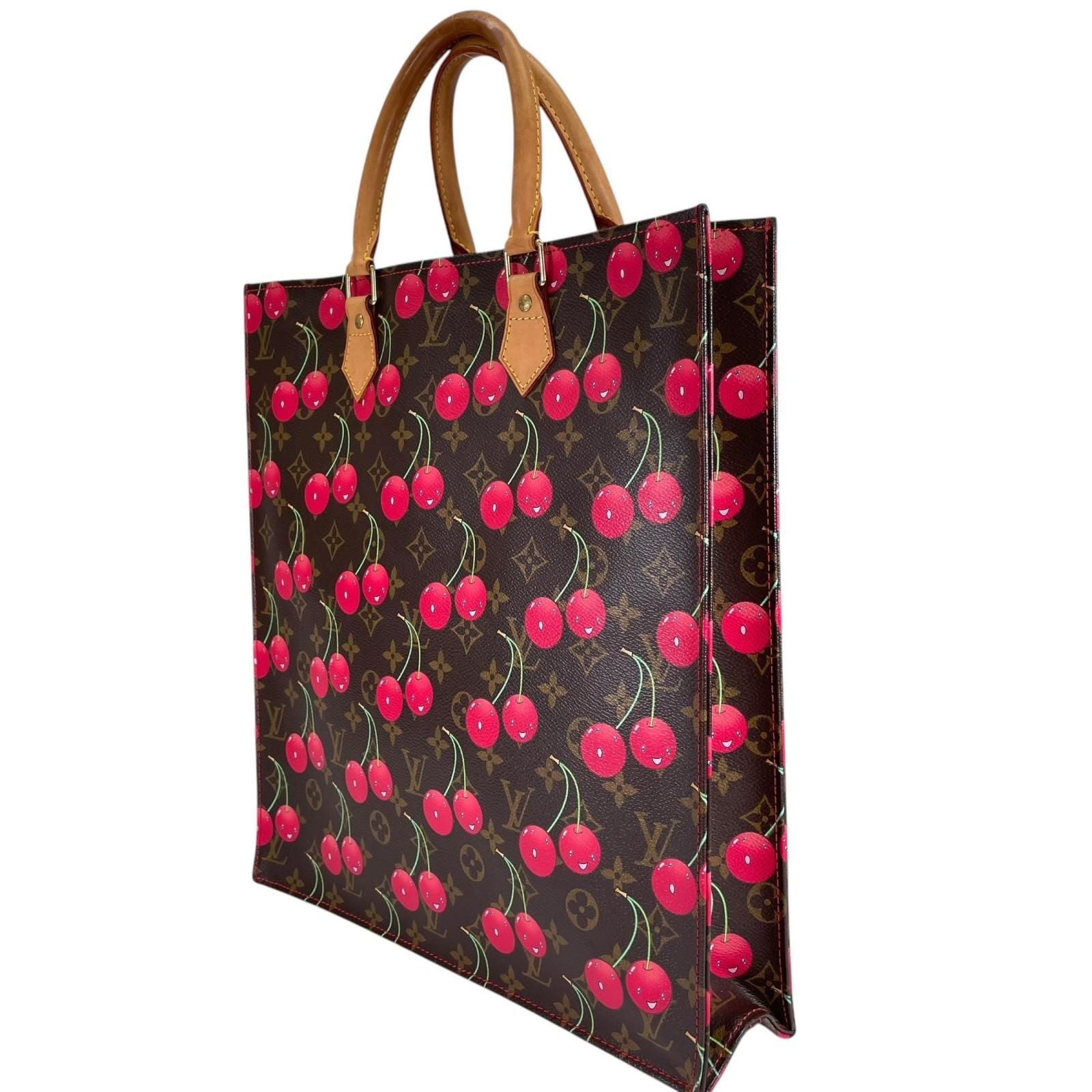Louis Vuitton Monogram Cherry Sac Plat Handbag Canvas Multicolor — view 2