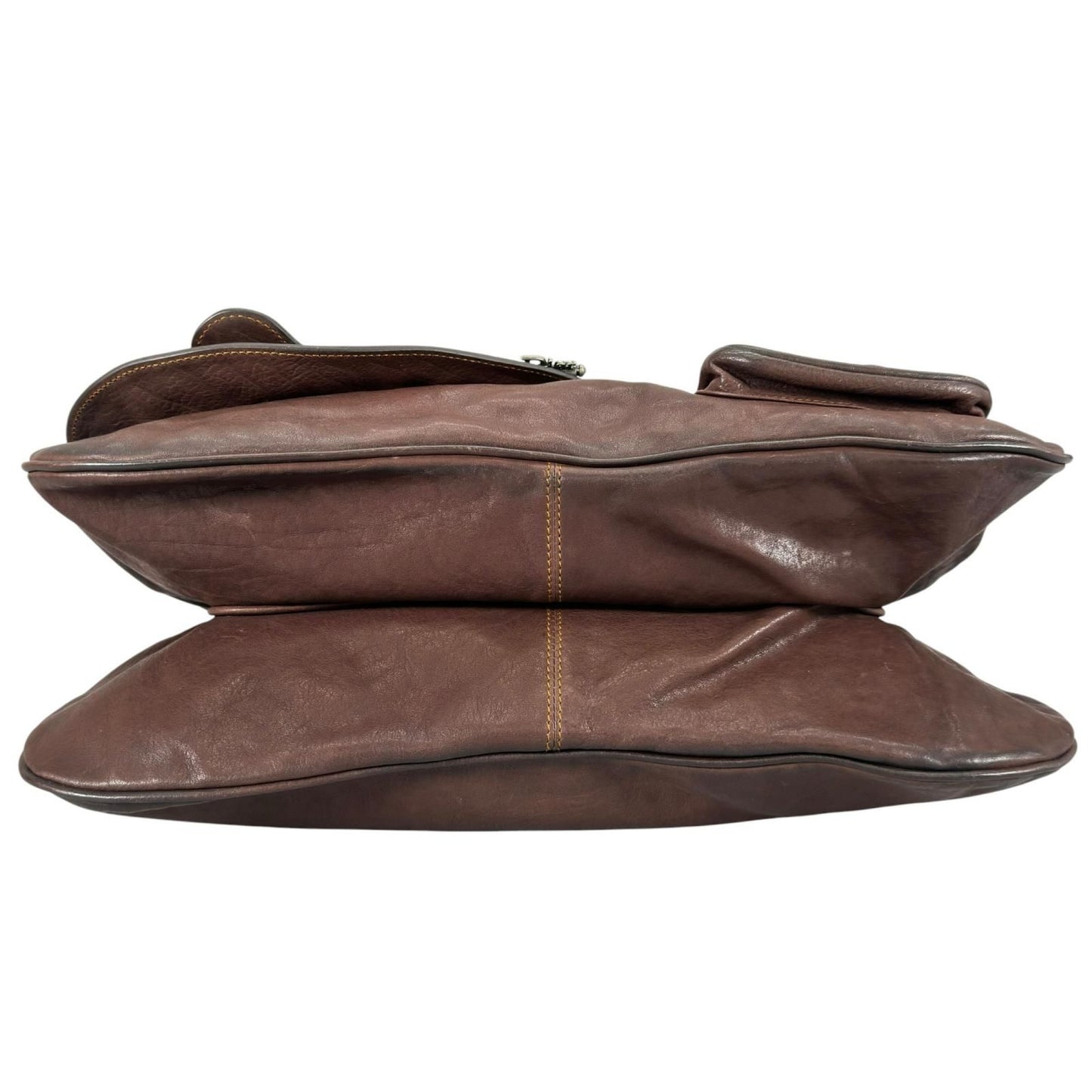 Dior Handbag Dark Brown Concho Coin Antique — view 4