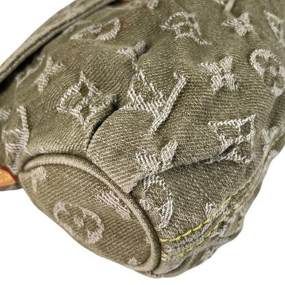 Louis Vuitton Mini Pleaty Handbag Monogram Denim Khaki Limited — view 8