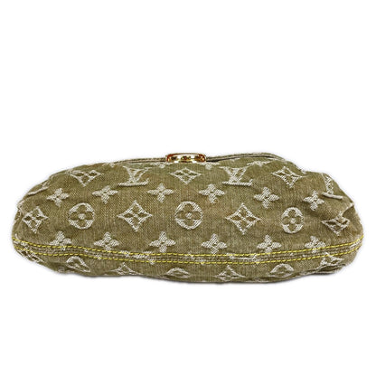 Louis Vuitton Mini Pleaty Handbag Monogram Denim Khaki Limited — view 4