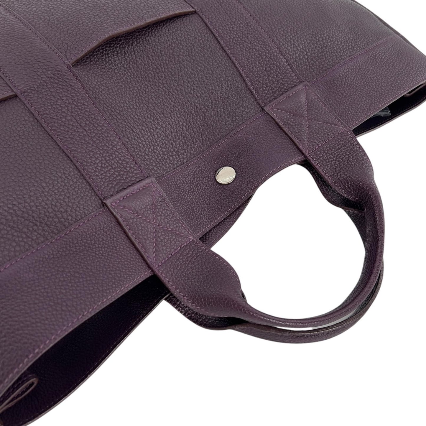 Hermes Fourre Tout MM Tote Bag Togo Raisin Purple — view 5