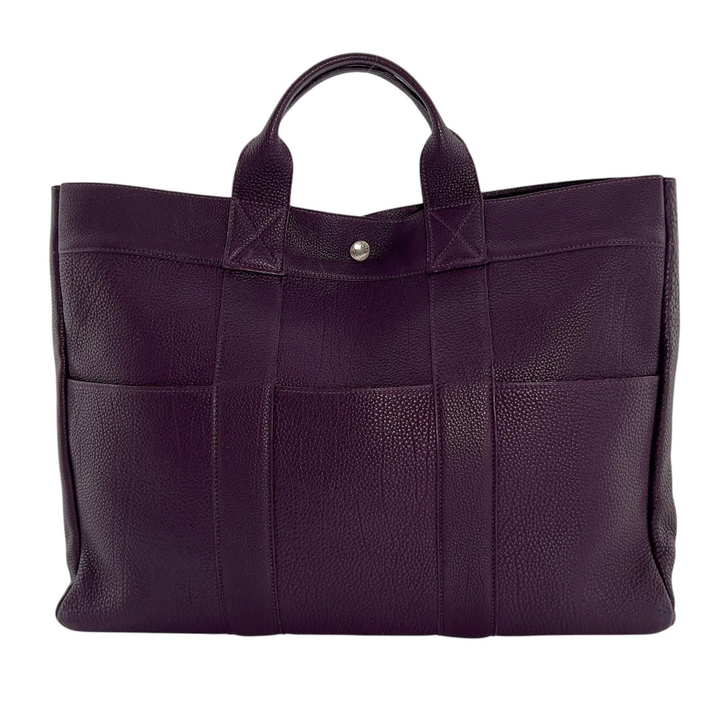 Hermes Fourre Tout MM Tote Bag Togo Raisin Purple — view 2