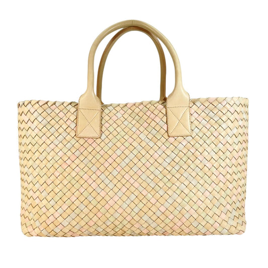 Bottega Veneta Intrecciato Cabas MM Tote Bag Lambskin Multicolor 500 Limited