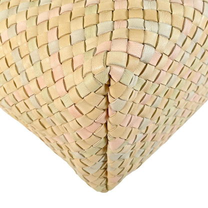 Bottega Veneta Intrecciato Cabas MM Tote Bag Lambskin Multicolor 500 Limited — view 8