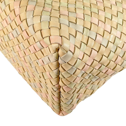 Bottega Veneta Intrecciato Cabas MM Tote Bag Lambskin Multicolor 500 Limited — view 7