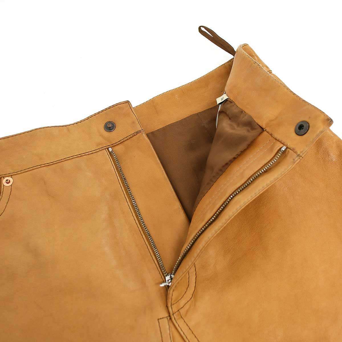 Gucci Cow Leather Skirt Brown 36 — view 4