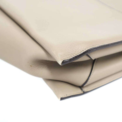 Celine Trifold Leather Tote Bag Beige — view 8