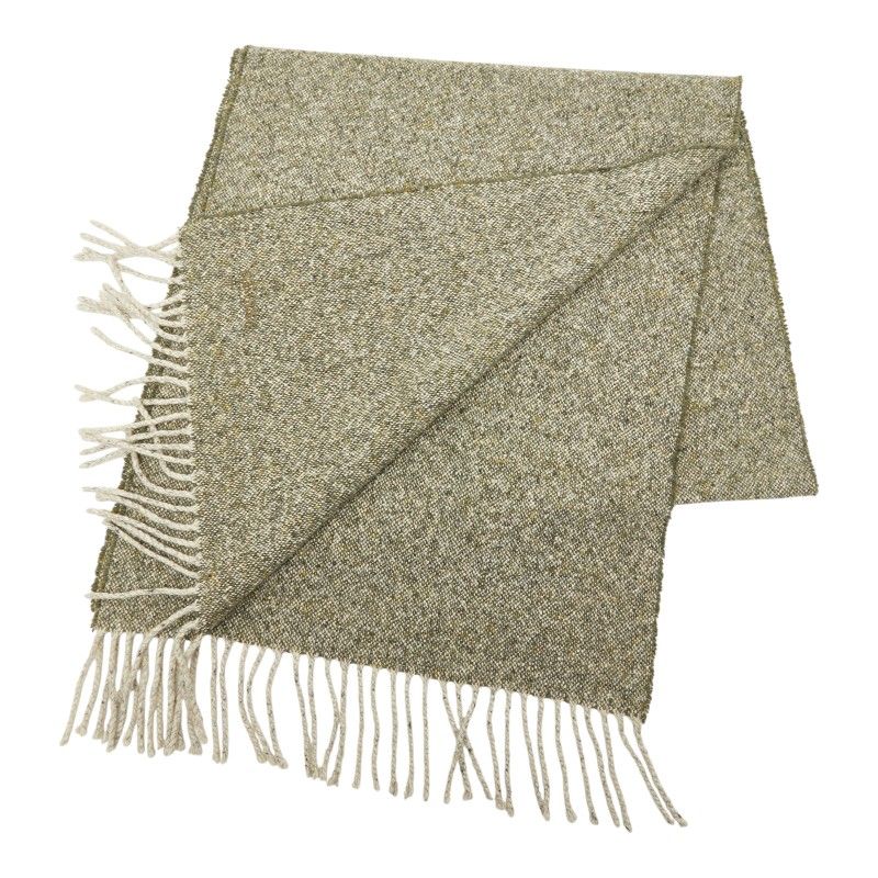 Hermes Logo Scarf Green Cashmere — view 2