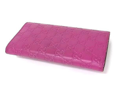 Gucci Wallet Guccissima Metal Ribbon Zip Around Purple Leather — view 2