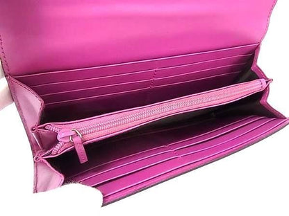 Gucci Wallet Guccissima Metal Ribbon Zip Around Purple Leather — view 4