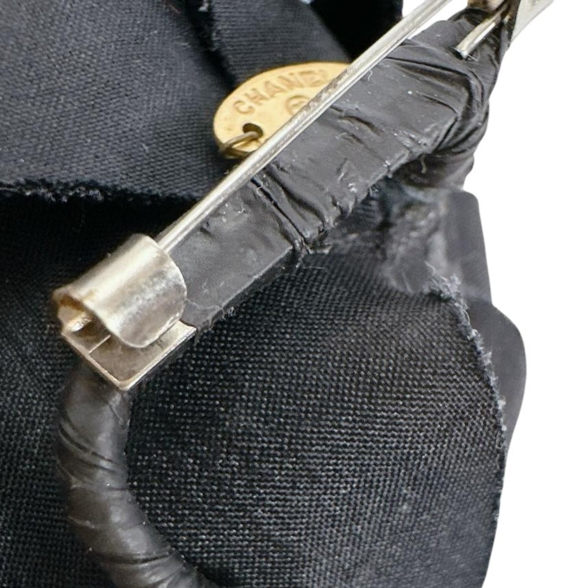 Chanel Camellia Pin Brooch Corsage Black — view 6