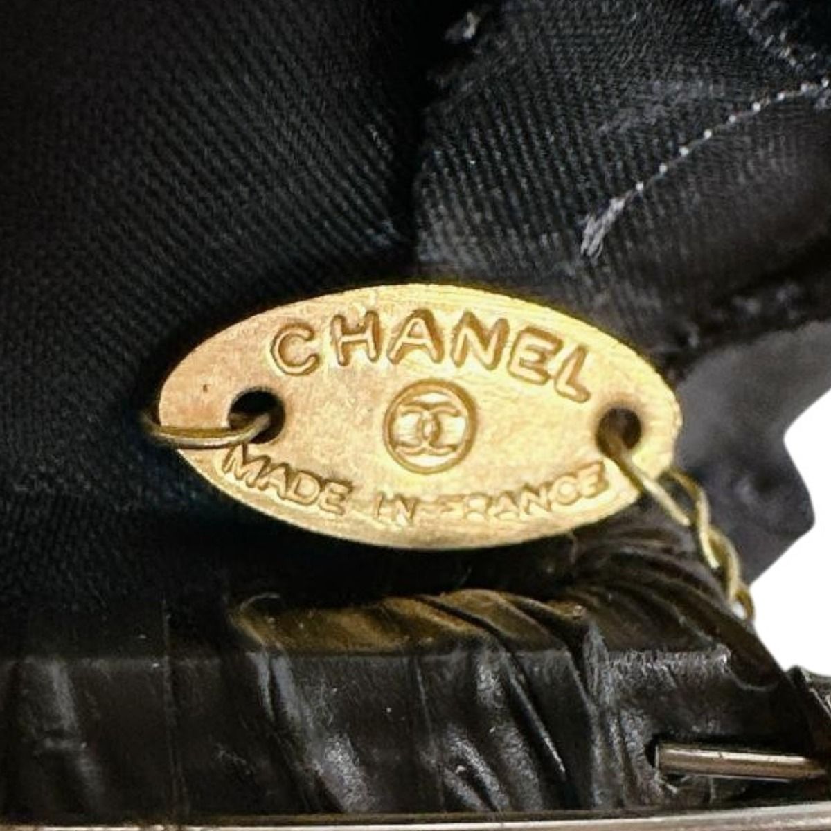 Chanel Camellia Pin Brooch Corsage Black — view 8