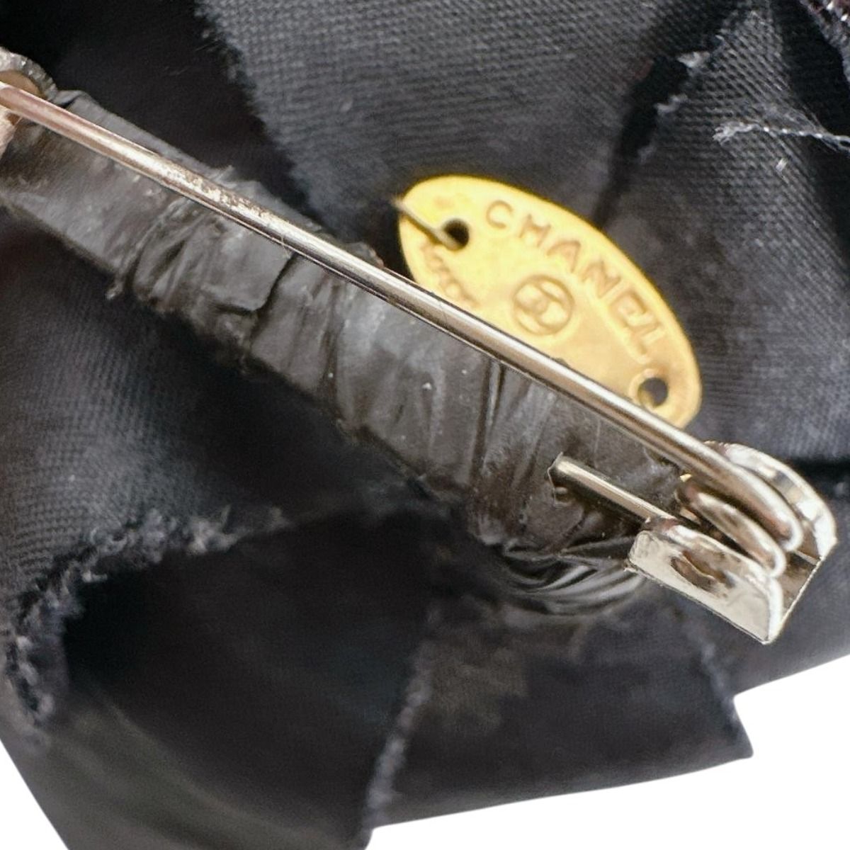 Chanel Camellia Pin Brooch Corsage Black — view 7