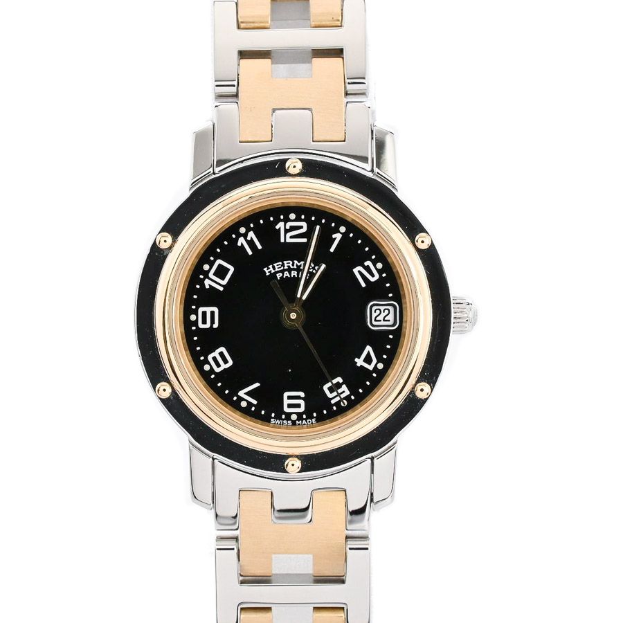 Hermes Watch Clipper Gold