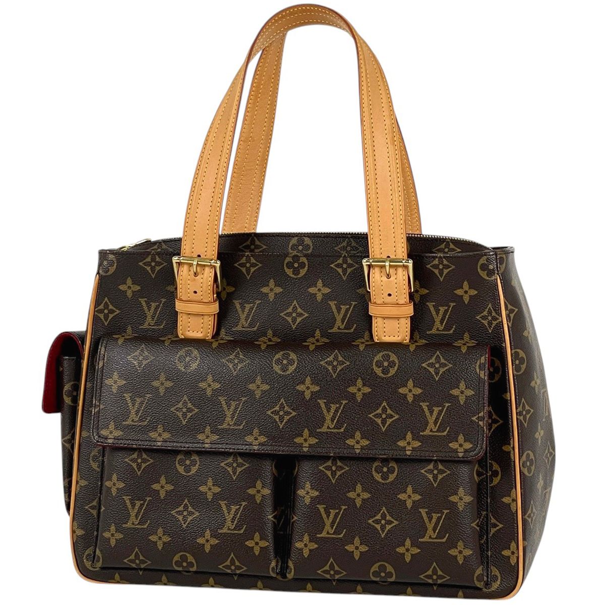 Louis Vuitton Multipuri City Handbag Shoulder Tote Monogram Brown