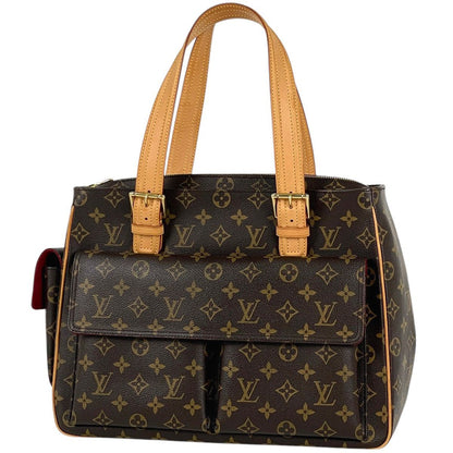 Louis Vuitton Multipuri City Handbag Shoulder Tote Monogram Brown