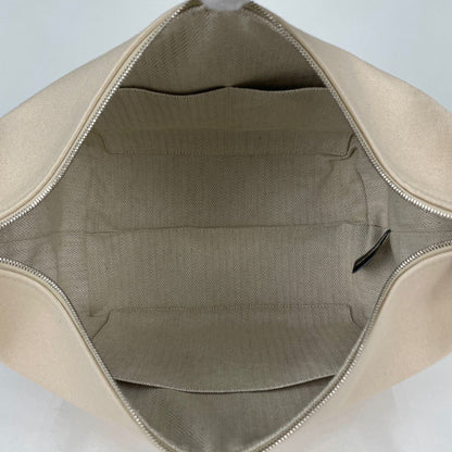 Hermes Bride-A-Brac GM Pouch Logo Handbag Cotton Beige — view 7