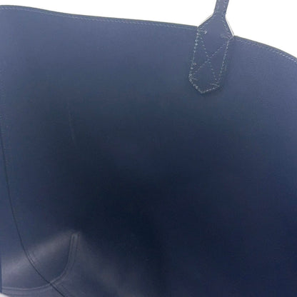 Gucci GG Blue Mus Reversible Leather Navy Beige Tote Bag — view 7