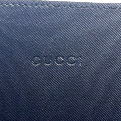 Gucci GG Blue Mus Reversible Leather Navy Beige Tote Bag — view 5