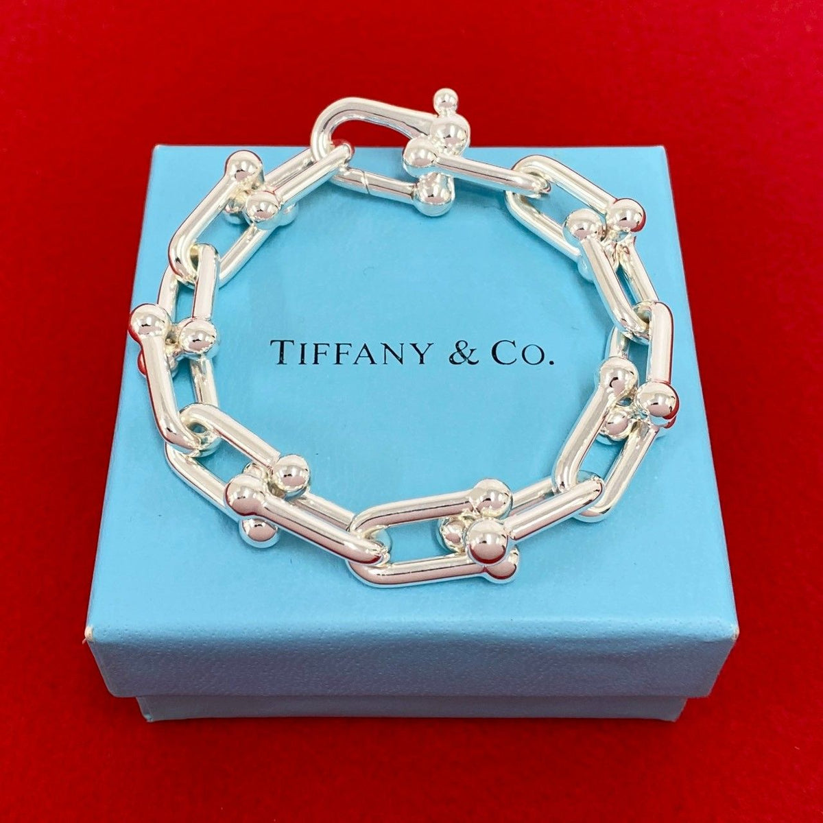 Tiffany & Co HardWear Large Link Bracelet 925 Sterling Silver