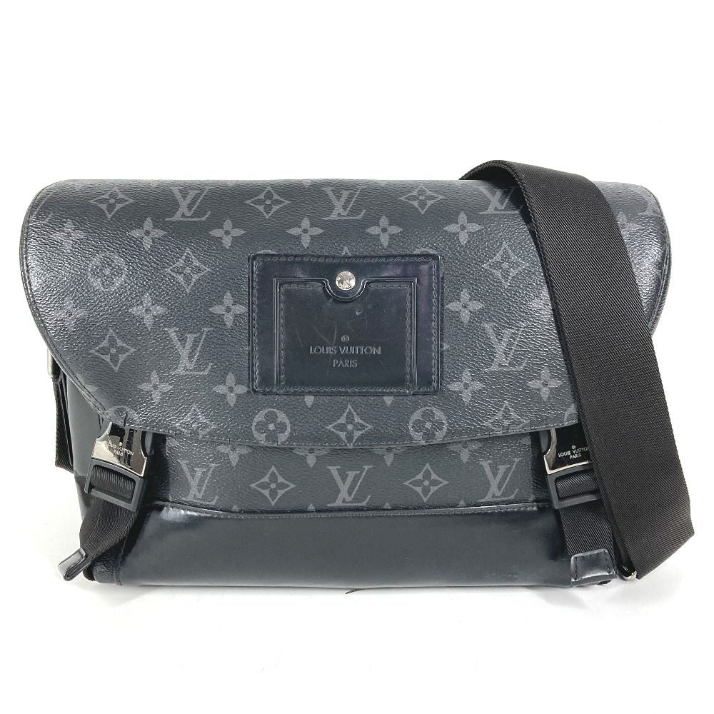 Louis Vuitton Shoulder Bag Messenger Voyage PM Monogram Eclipse Canvas Black