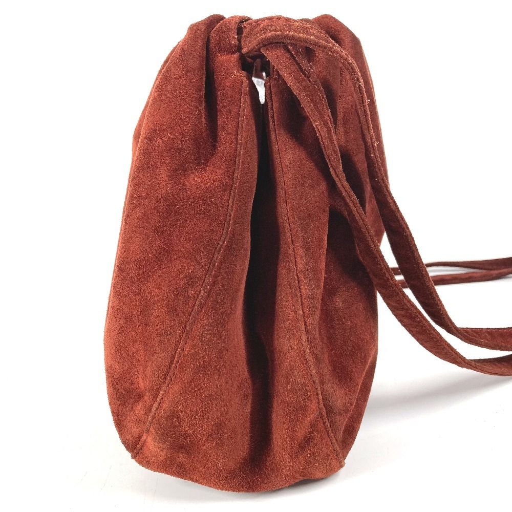 Chanel Shoulder Bag Logo Drawstring Suede — view 3