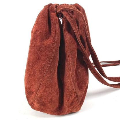 Chanel Shoulder Bag Logo Drawstring Suede — view 3
