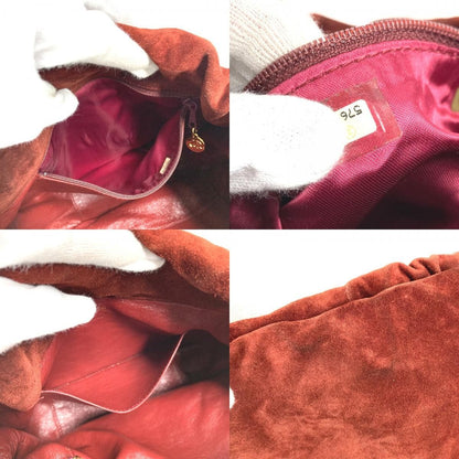 Chanel Shoulder Bag Logo Drawstring Suede — view 8