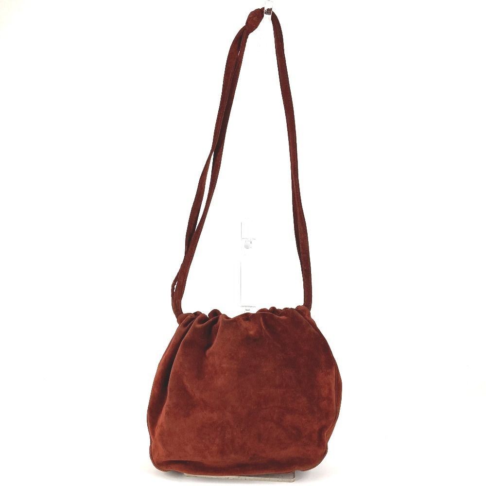 Chanel Shoulder Bag Logo Drawstring Suede — view 2