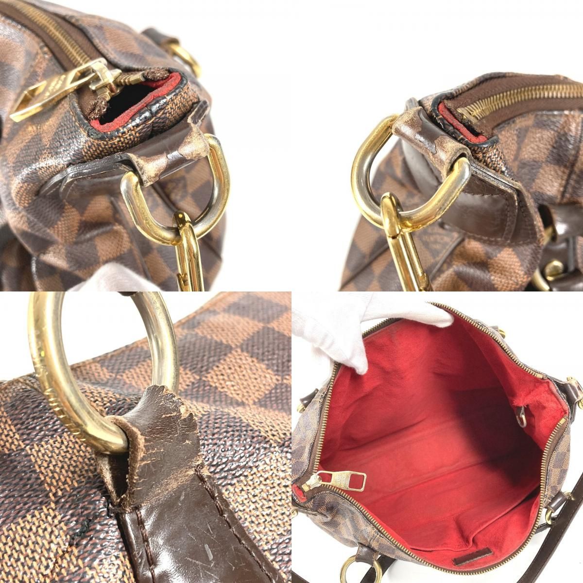 Louis Vuitton Shoulder Bag I-Vora MM Damier Canvas Ebene Brown — view 8