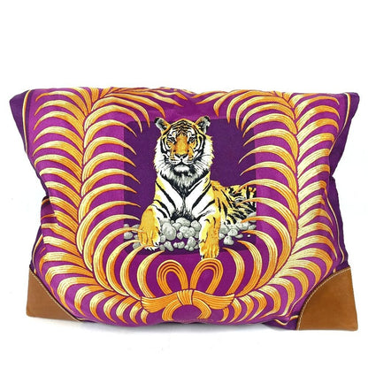 Hermes Shoulder Bag Silk City MM Purple — view 2