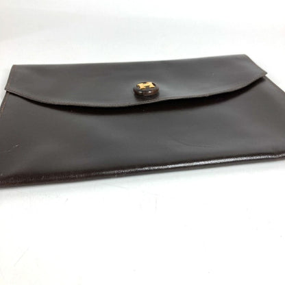 Hermes Second Bag Pochette Trio Leather Brown — view 6