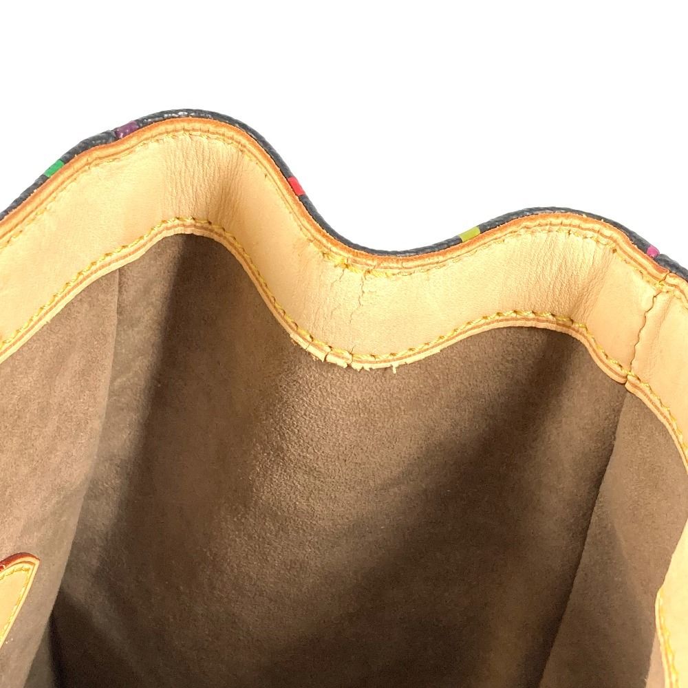 Louis Vuitton Shoulder Bag Aurelia MM Monogram Multicolor Canvas Black — view 2
